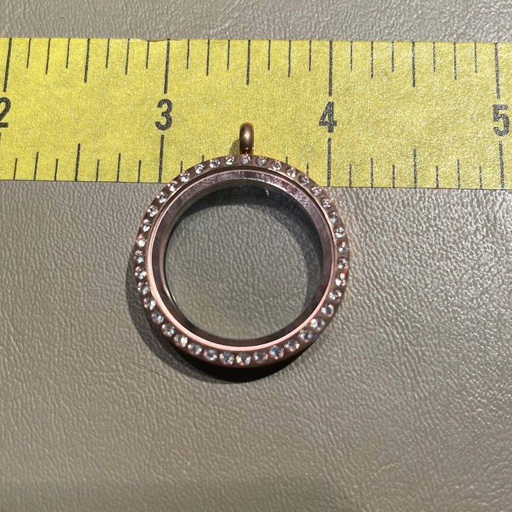 Rose gold locket